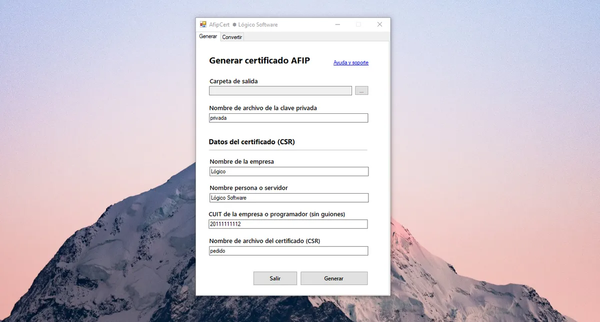 Como generar certificados digitales AFIP